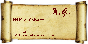 Már Gobert névjegykártya